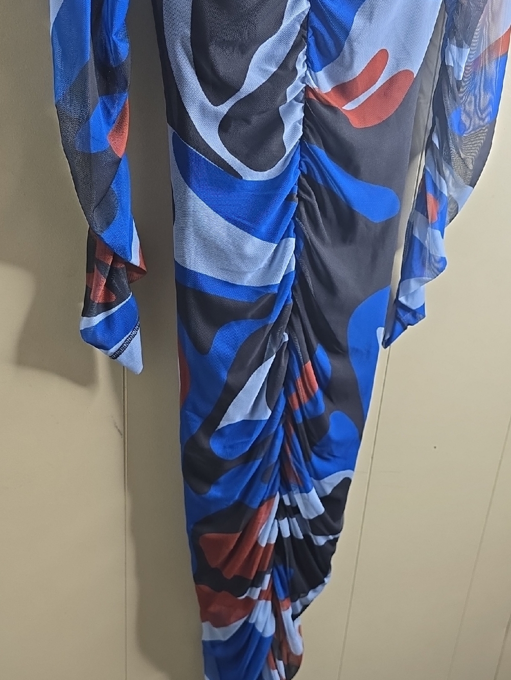 Women's Black History Month Long Sleeve Mesh Maxi Dress Target XS - Picture 6 of 10